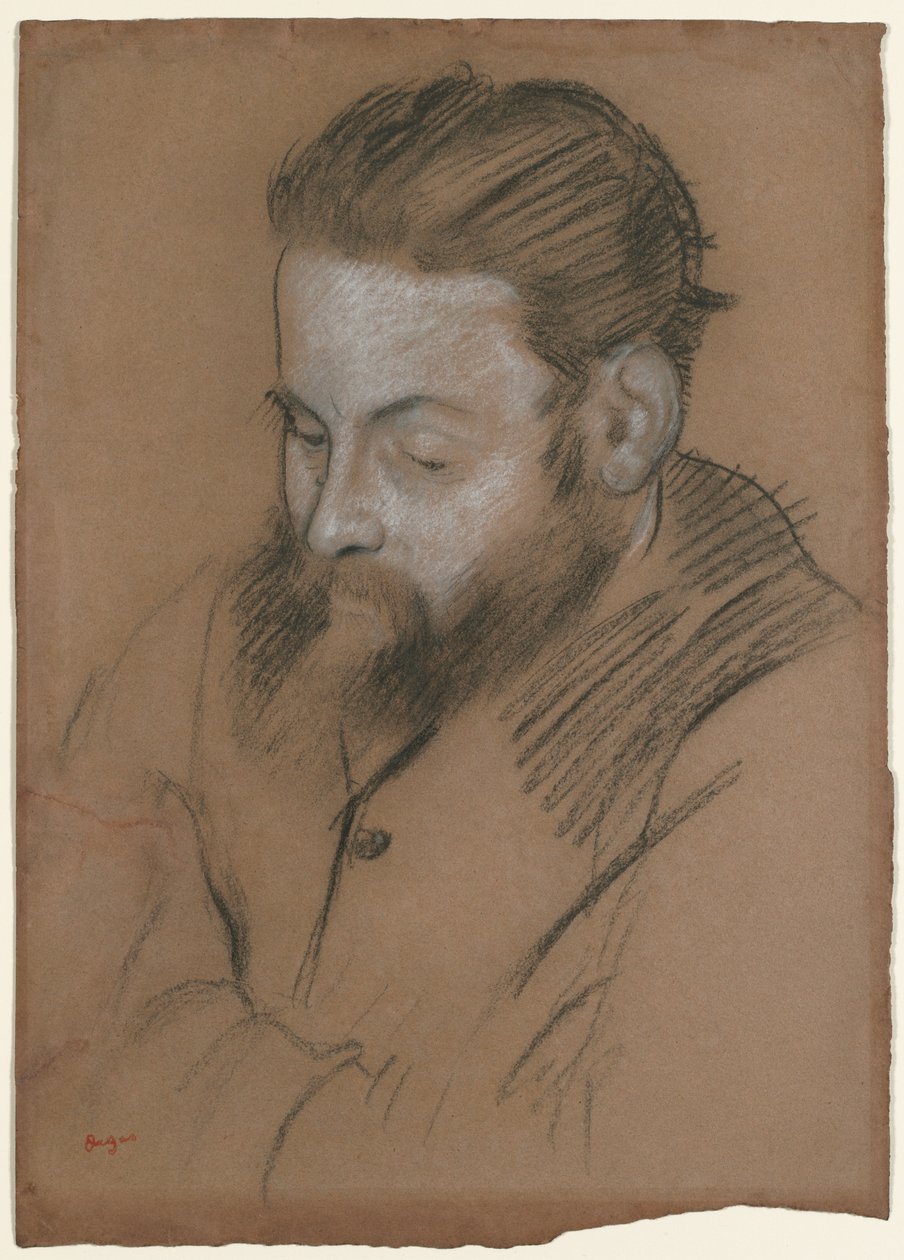 Diego Martelli, 1879 door Edgar Degas