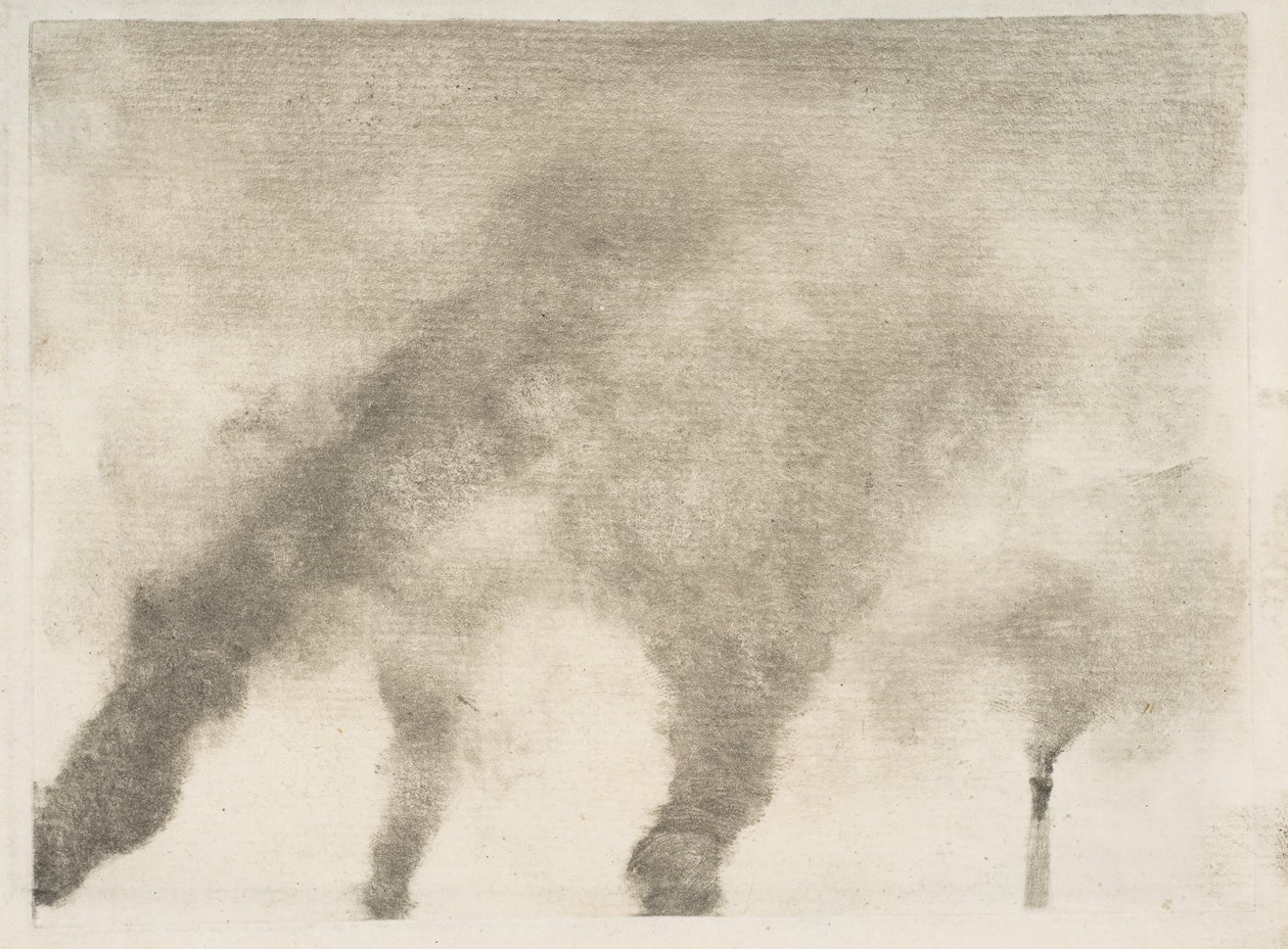 Fabrieksrook, 1877-79 door Edgar Degas