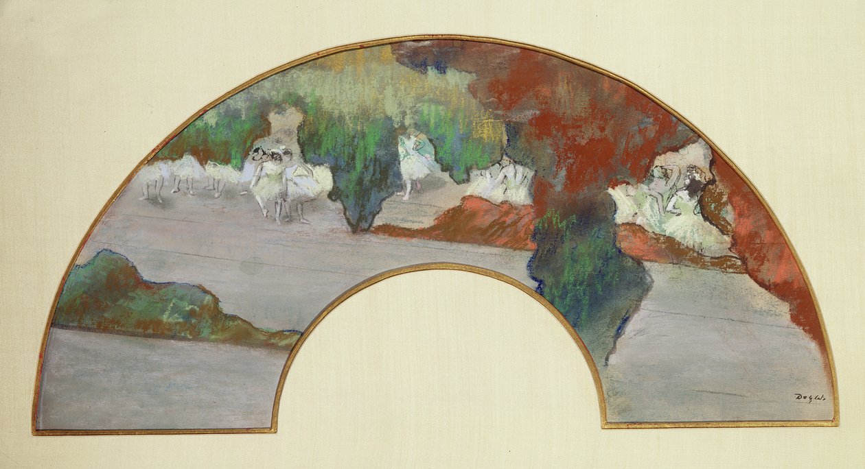 Waaier, c.1879 door Edgar Degas
