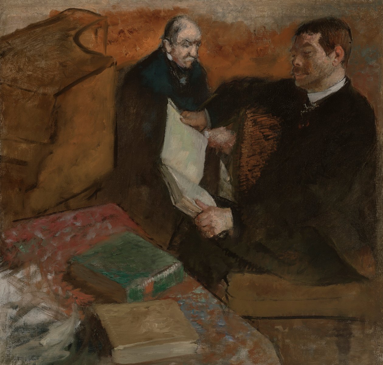 Frans: Heidenen en de vader van Degas door Edgar Degas
