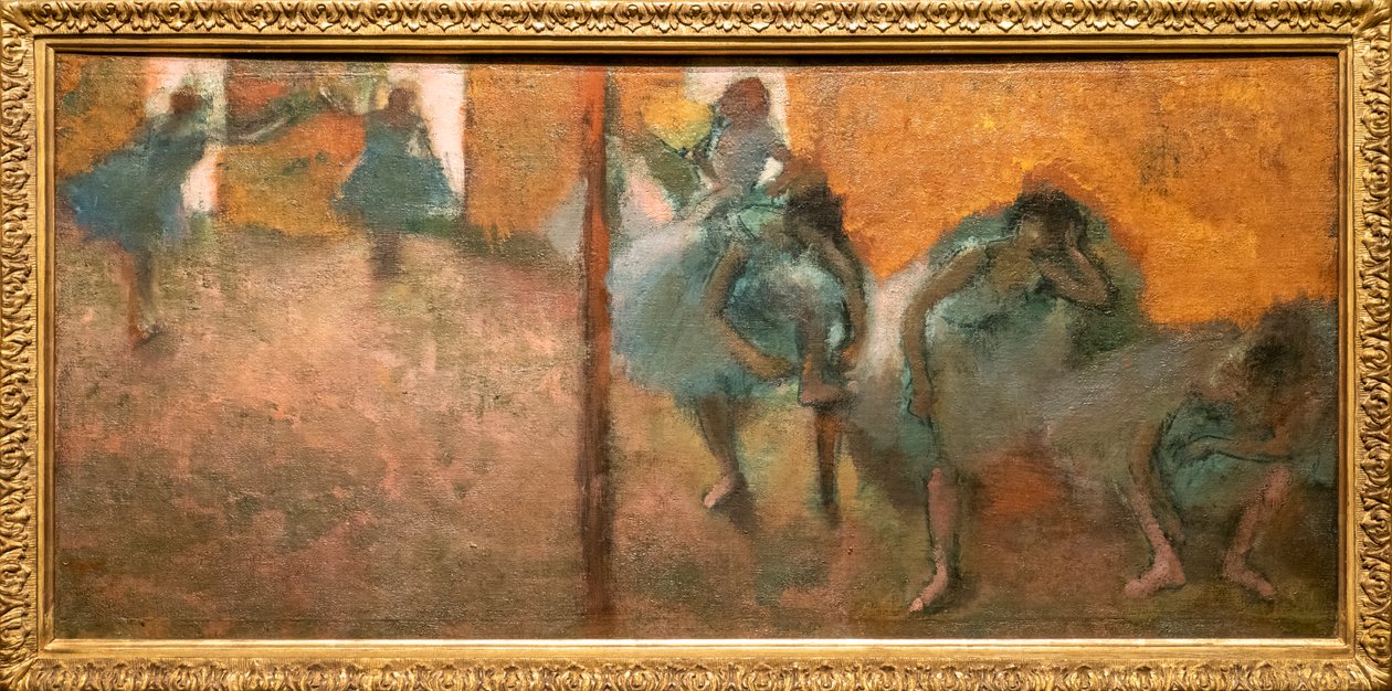 Thuisdansers. Rond 1900-1905. Olieverf op doek. door Edgar Degas