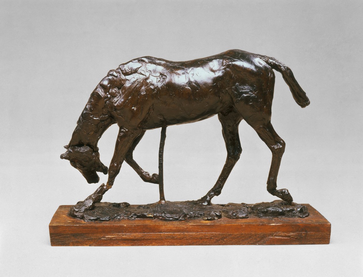 Paard met Gebogen Hoofd door Edgar Degas