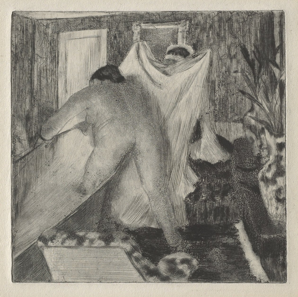 Uit het bad, c.1878-80 door Edgar Degas