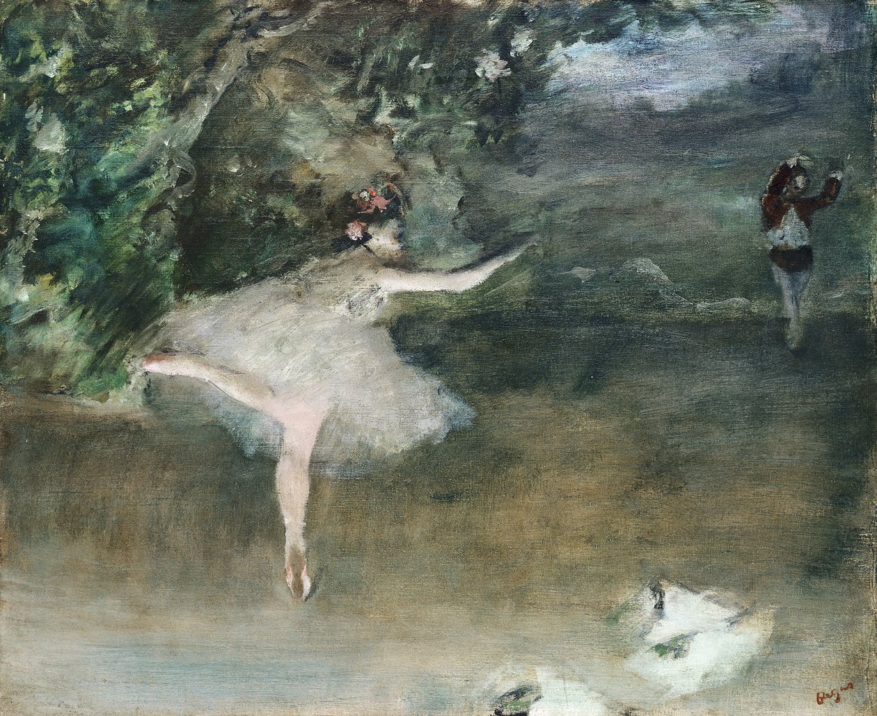 Les Pointes, ca. 1877-78 door Edgar Degas