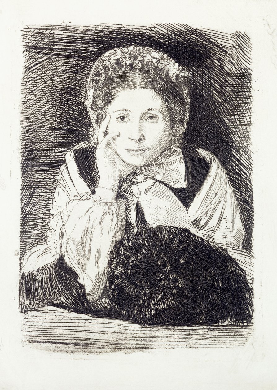 Marguerite, c.1860-62 door Edgar Degas