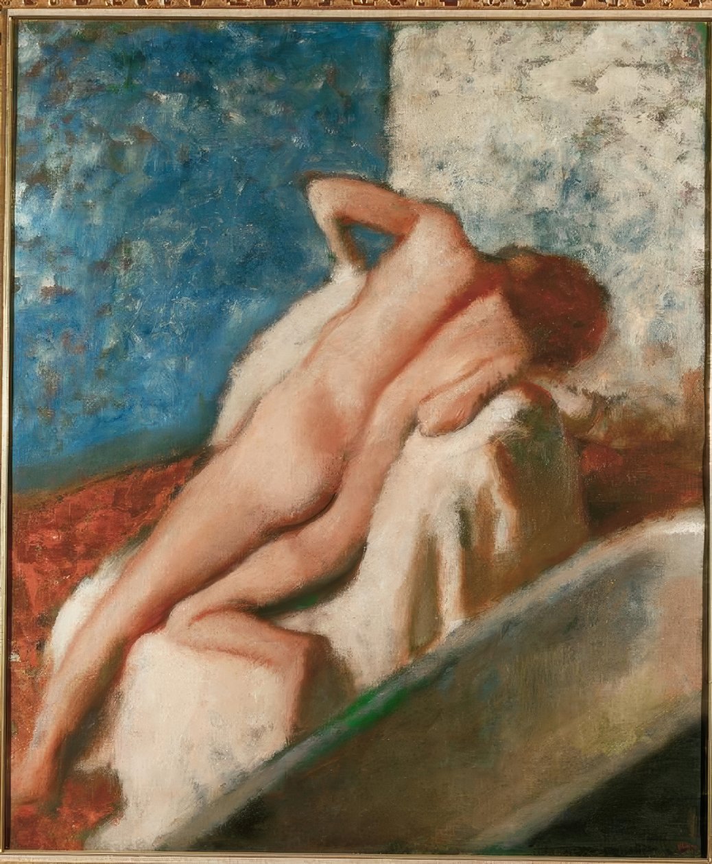Na het bad door Edgar Degas