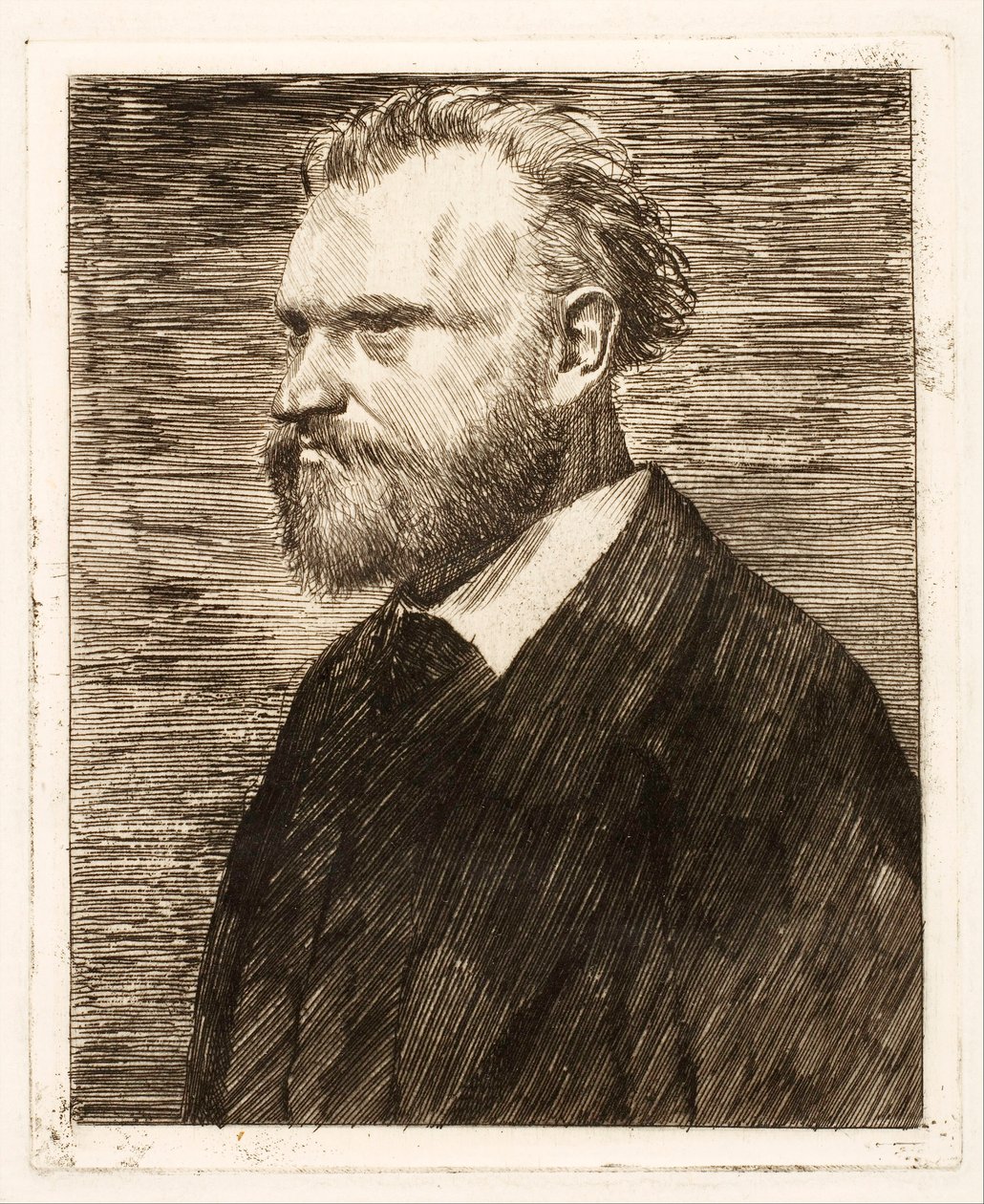 Portret van Edouard Manet, pub. 1864 door Edgar Degas