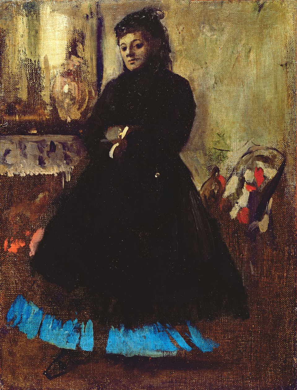 Portret van Madame Ducros door Edgar Degas