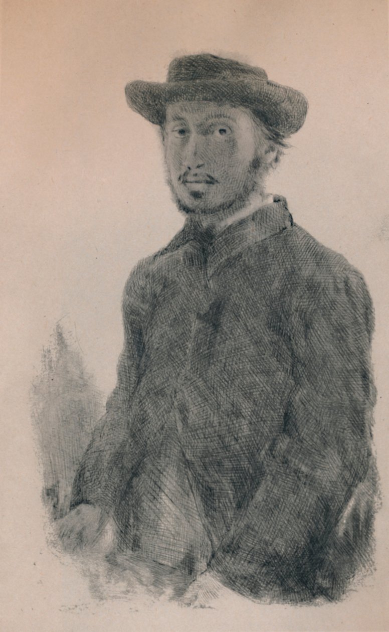 Zelfportret, ca. 1860s, 1946 door Edgar Degas