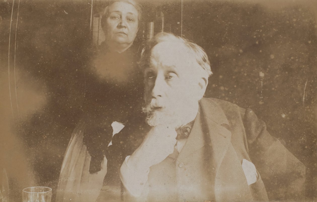 Zelfportret met Zoé Closier, waarschijnlijk 1895 door Edgar Degas