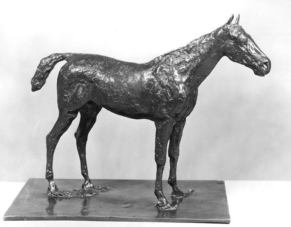 Staand paard door Edgar Degas