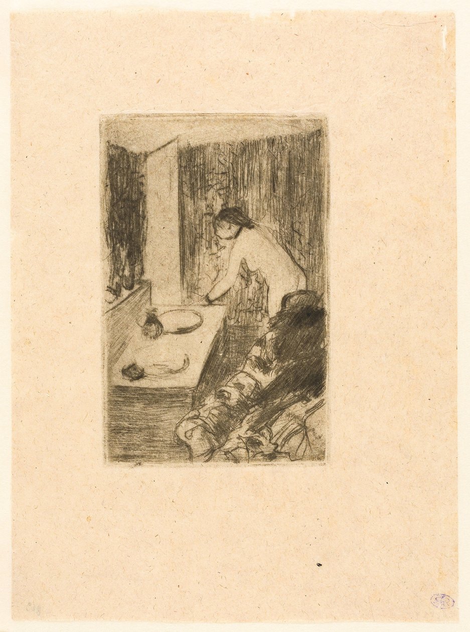De Kleine Kleedkamer door Edgar Degas