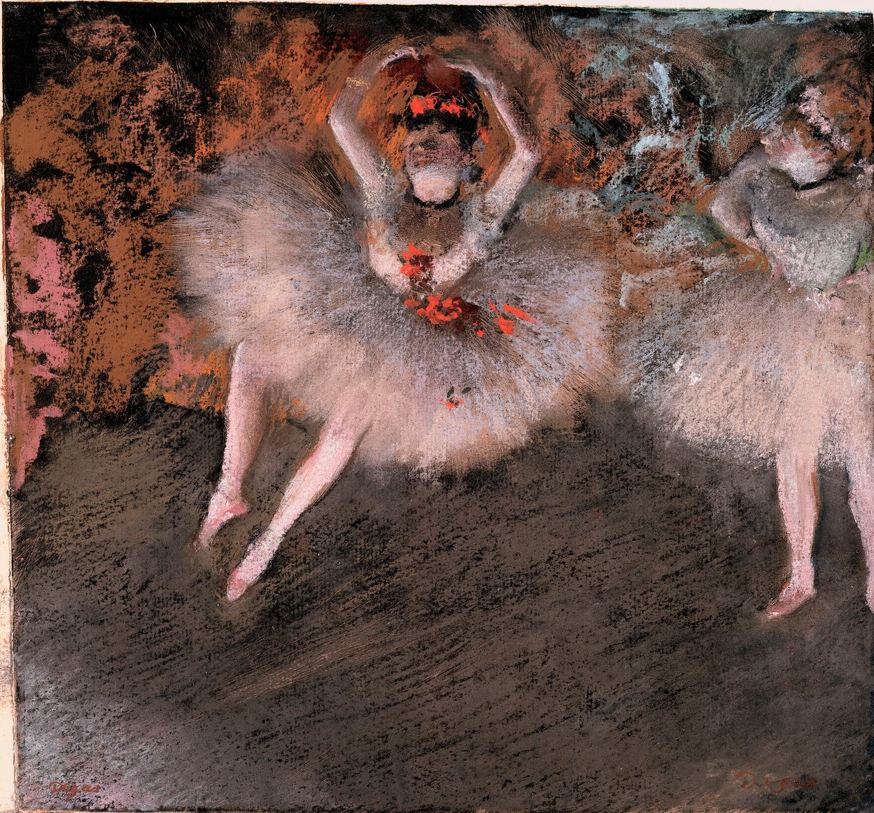 De Pas Battu, ca. 1879 door Edgar Degas