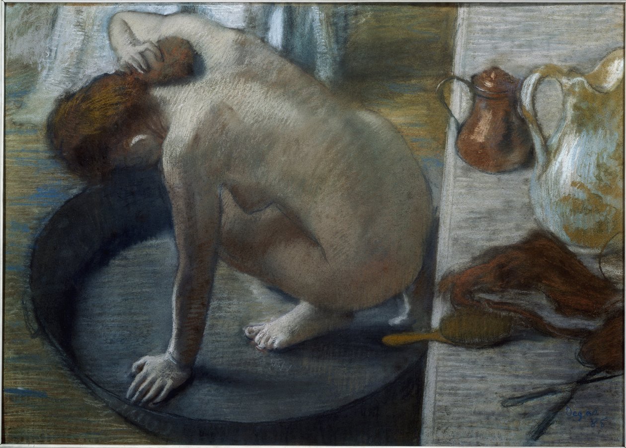 Het bad door Edgar Degas