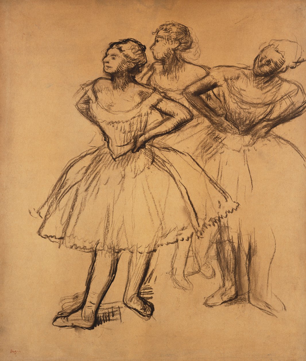 Drie Dansers door Edgar Degas