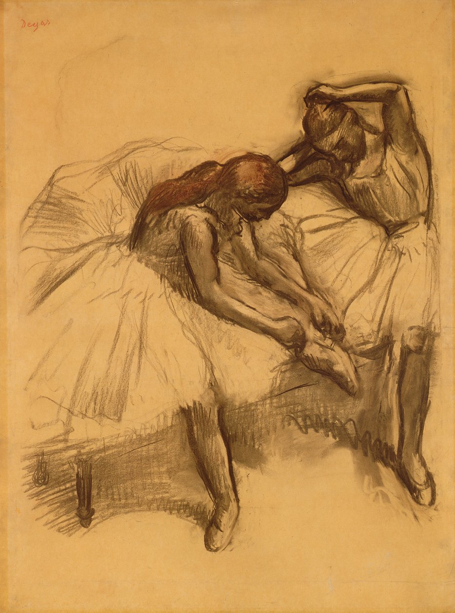 Twee Dansers, 1905 door Edgar Degas