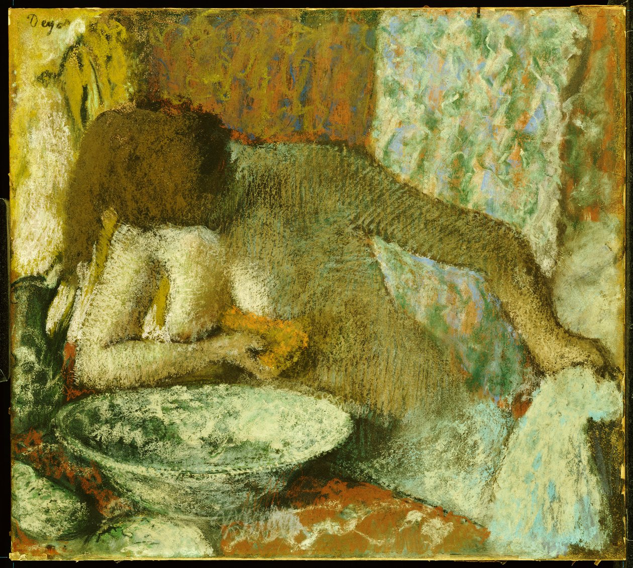 Vrouw bij haar Toilet, c.1897 door Edgar Degas