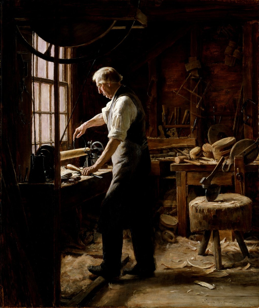 De blokmaker door Edgar Melville Ward
