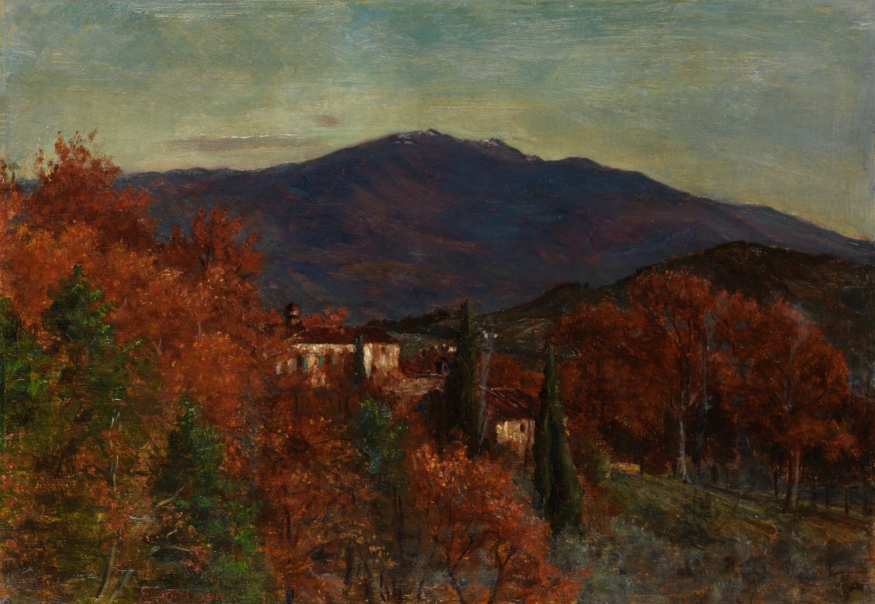 Toscaanse heuvels door Edith Ridley Corbet