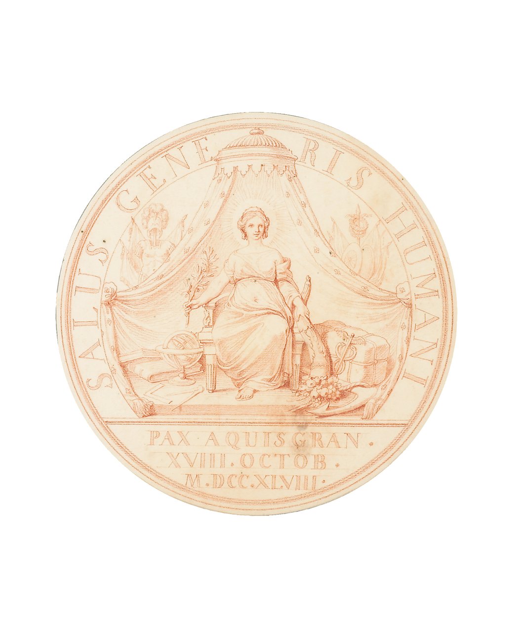 De Vrede van Aken, 1748 door Edmé Bouchardon