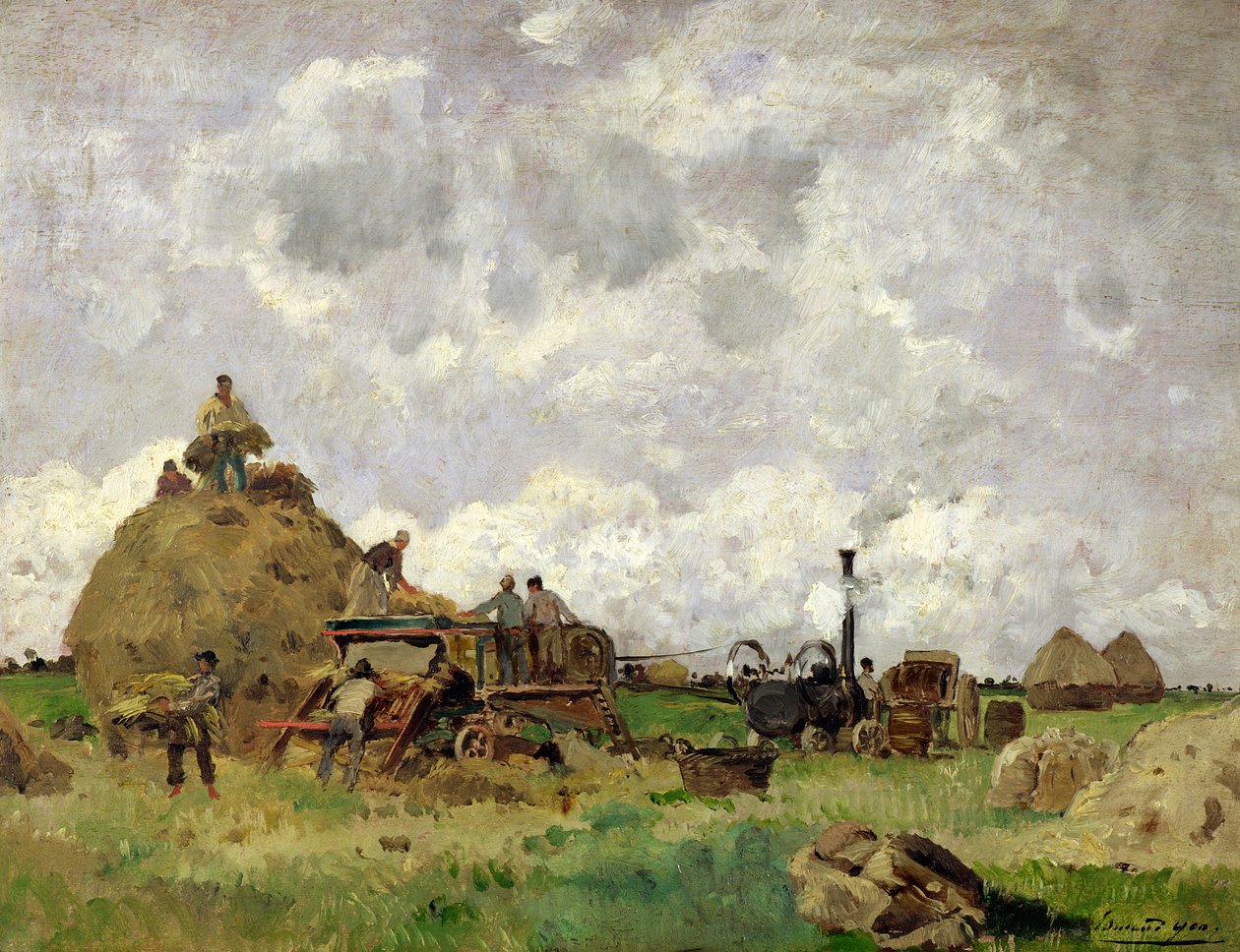 De Dorsmachine door Edmond Charles Yon