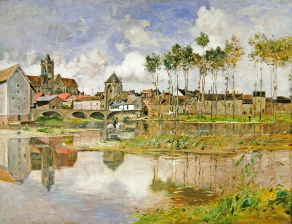 Moret-sur-Loing door Edmond Charles Yon