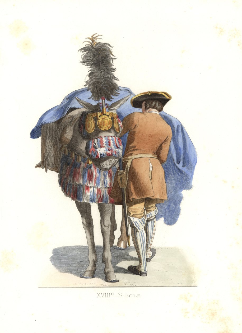Een ruiter dienaar, Frankrijk door Edmond Lechevallier Chevignard
