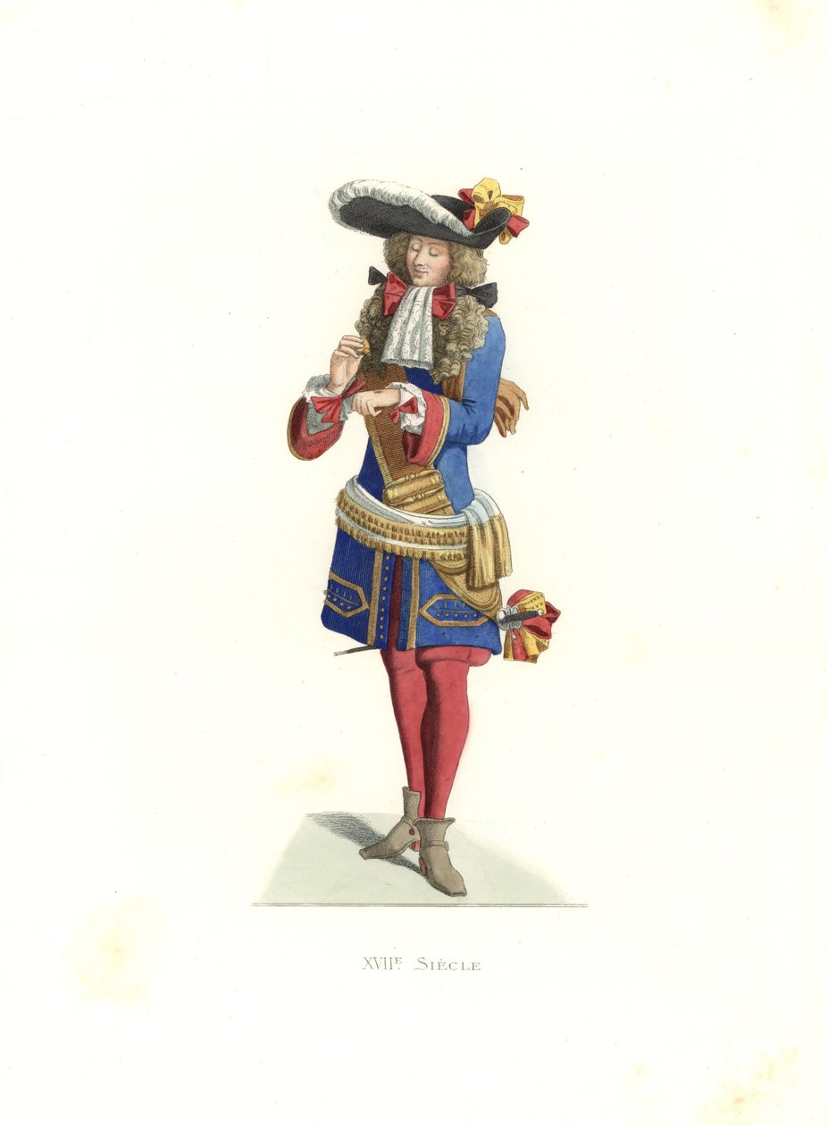 Koninklijke officier, Frankrijk door Edmond Lechevallier Chevignard