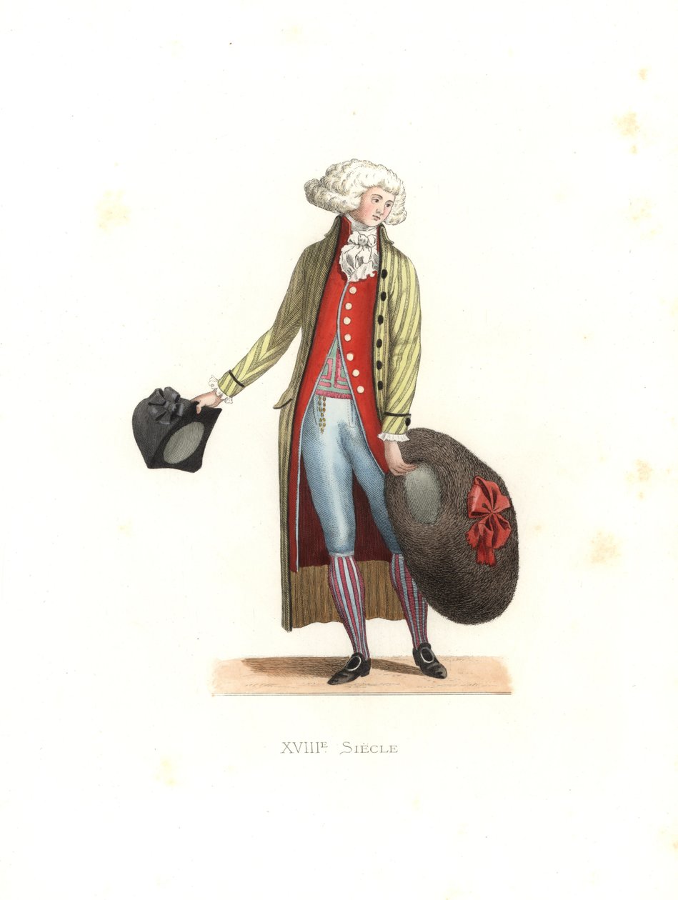 Jonge modieuze man door Edmond Lechevallier Chevignard