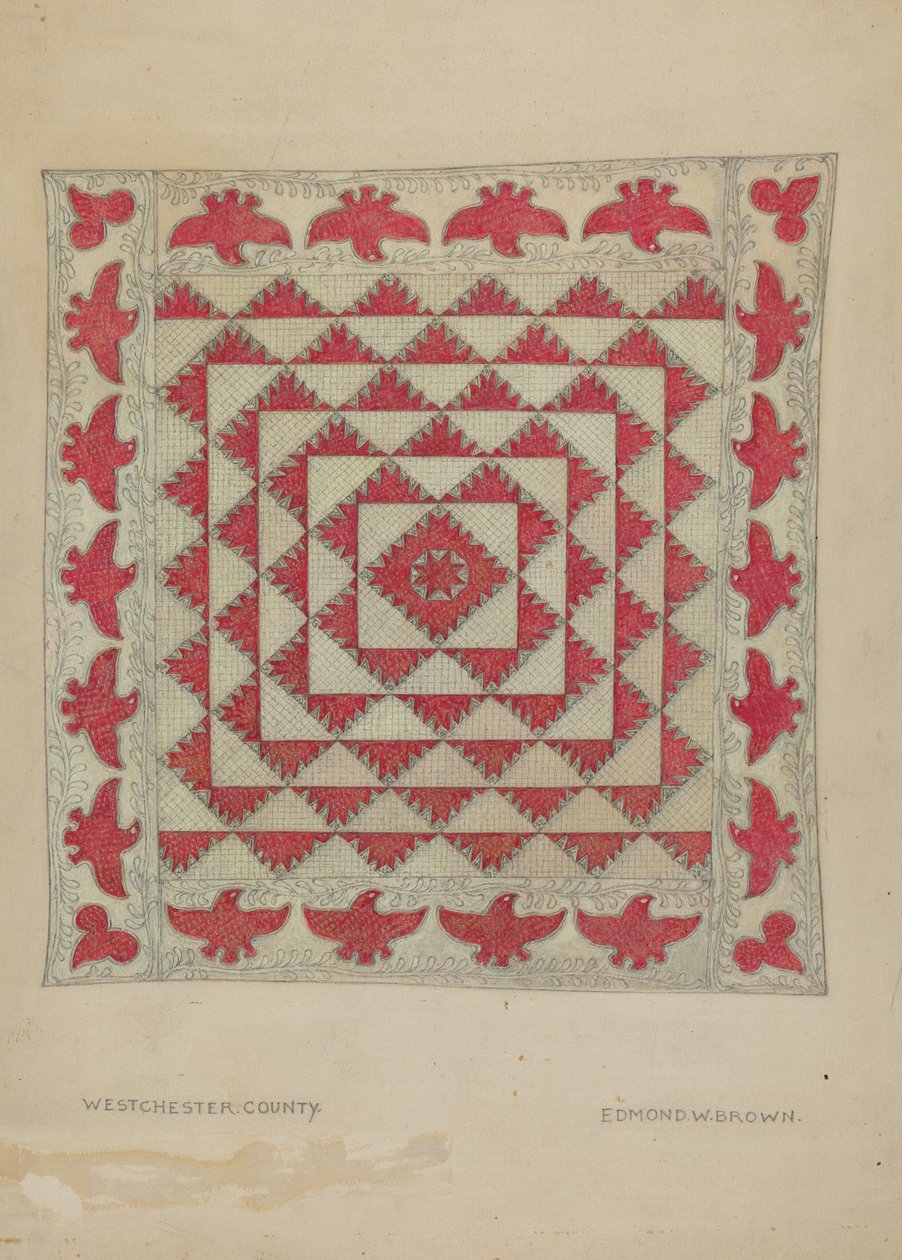 Patchwork Quilt door Edmond W. Brown