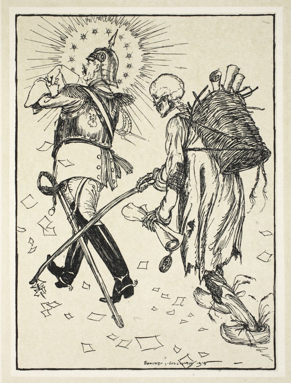 De voddenraper (Le Chiffonier), illustratie uit The Kaiser
