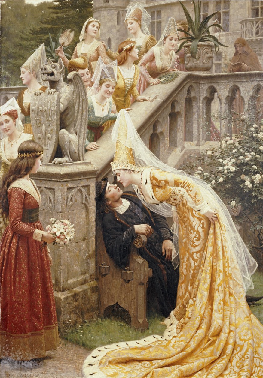 Alain Chartier, 1903 door Edmund Blair Leighton