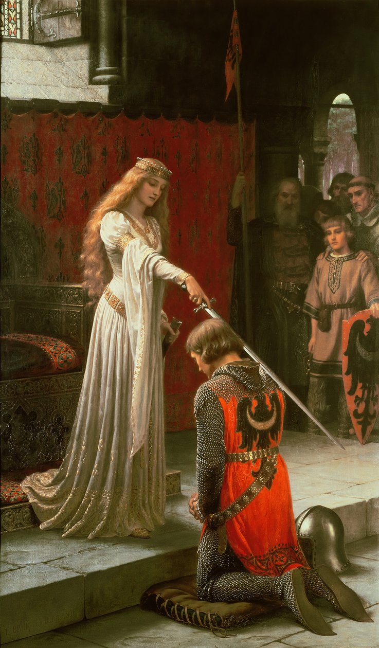 De Accolade, 1901 door Edmund Blair Leighton