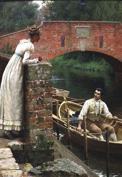 Het warme afscheid door Edmund Blair Leighton