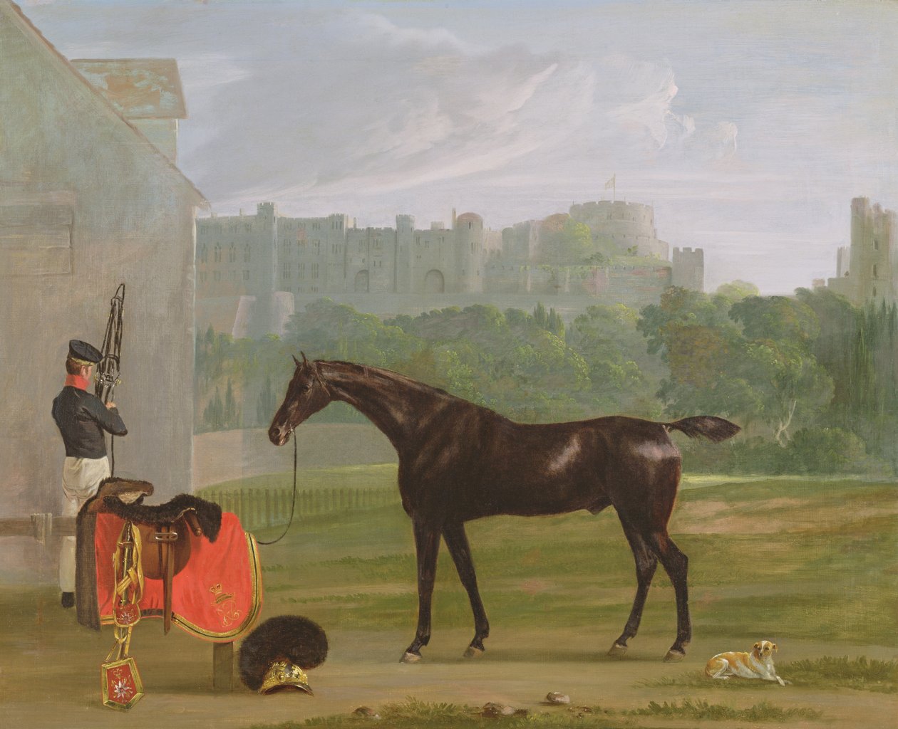Buiten het wachthuis in Windsor door Edmund Bristow