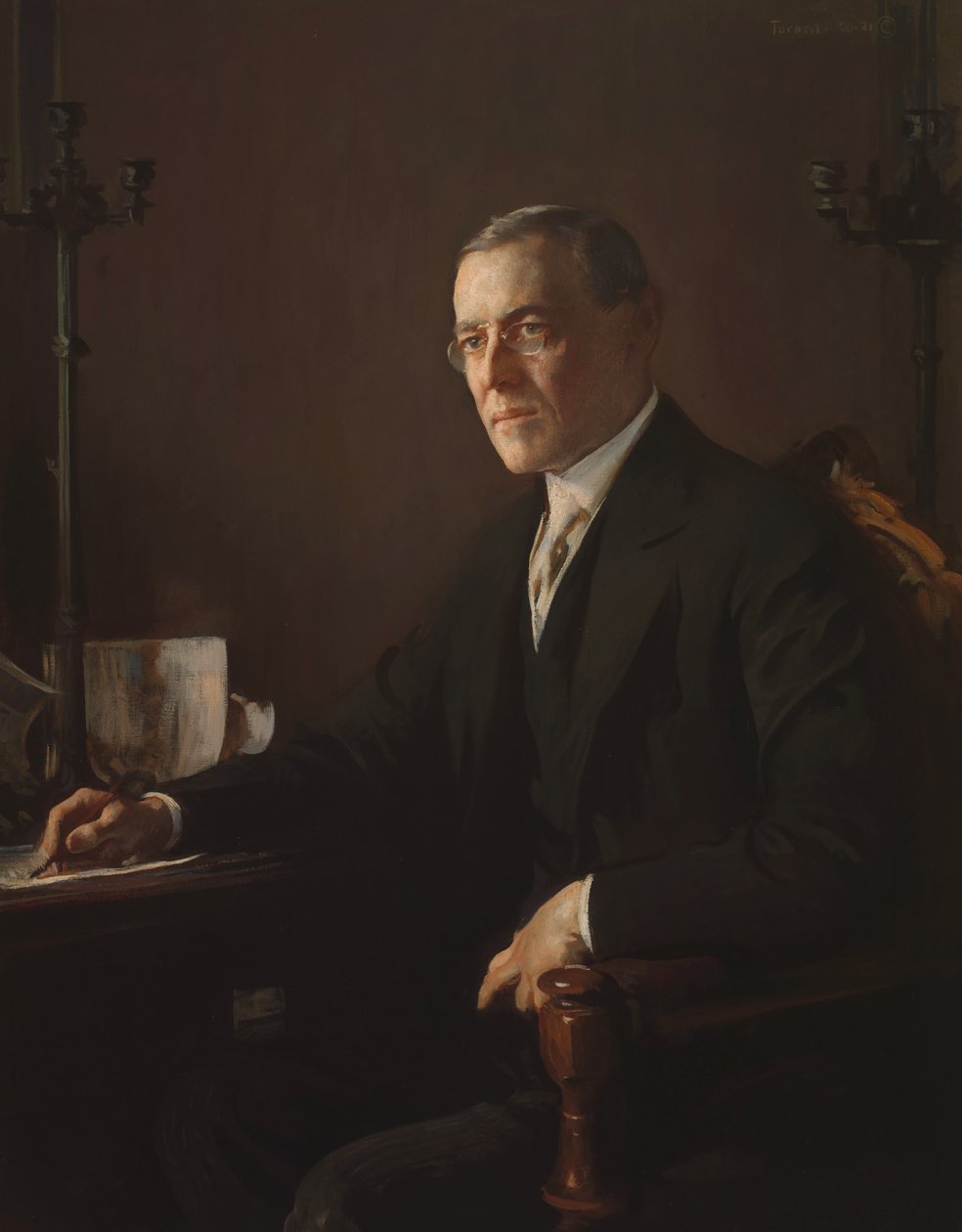 Woodrow Wilson door Edmund Charles Tarbell