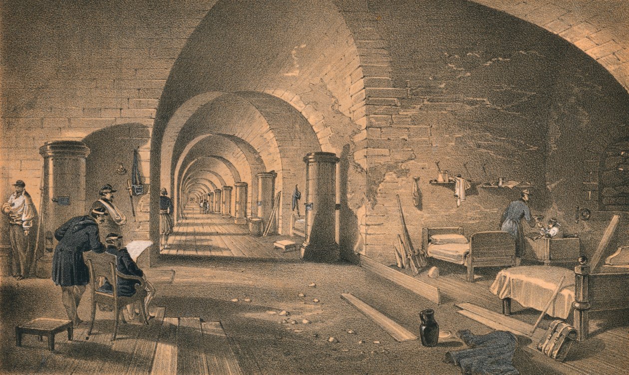 Interieur van Fort Nicholas door Edmund Walker