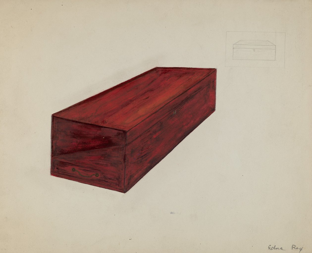 Schrijftafel door Edna C. Rex