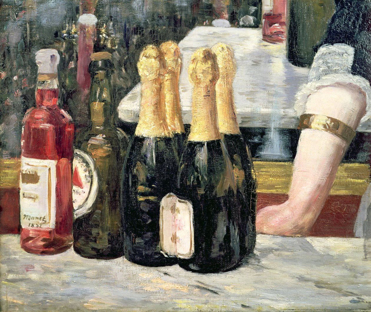 Een bar in de Folies-Bergère (detail) door Édouard Manet
