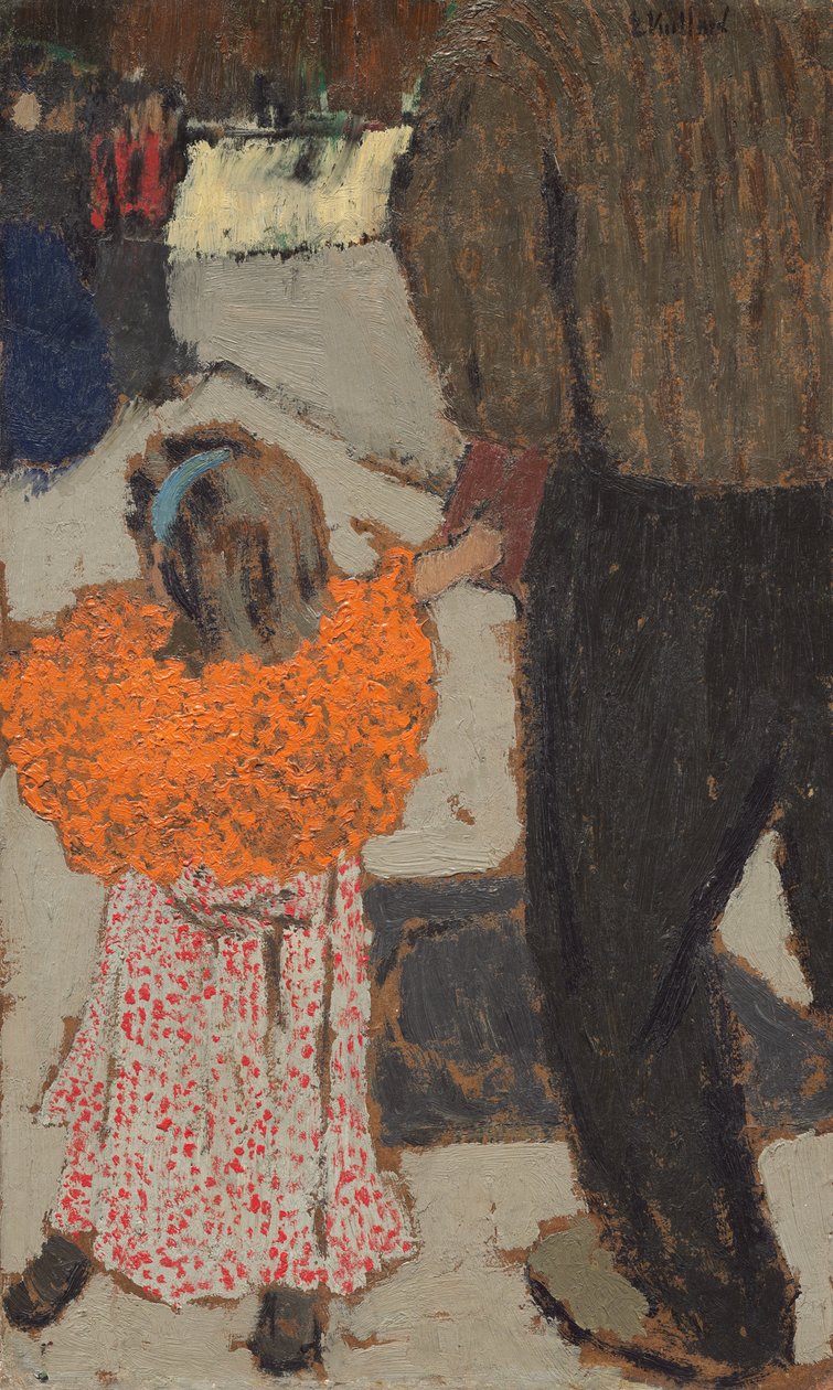 Kind met een rode sjaal door Edouard Vuillard