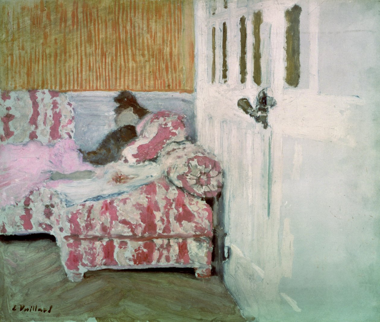 Op de Bank, of De Witte Kamer, c.1890-93 door Edouard Vuillard