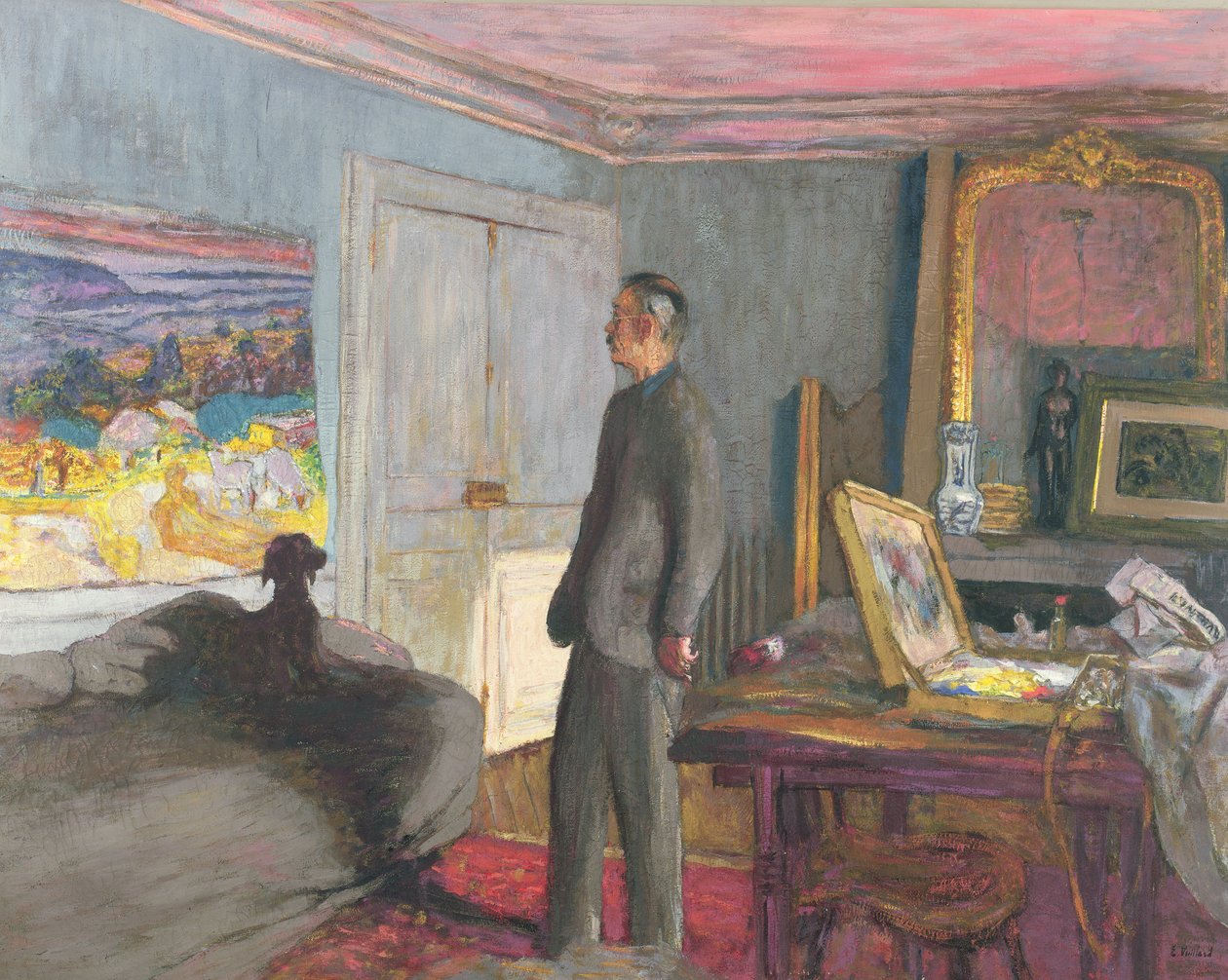 Pierre Bonnard (1867-1947) 1935 door Edouard Vuillard