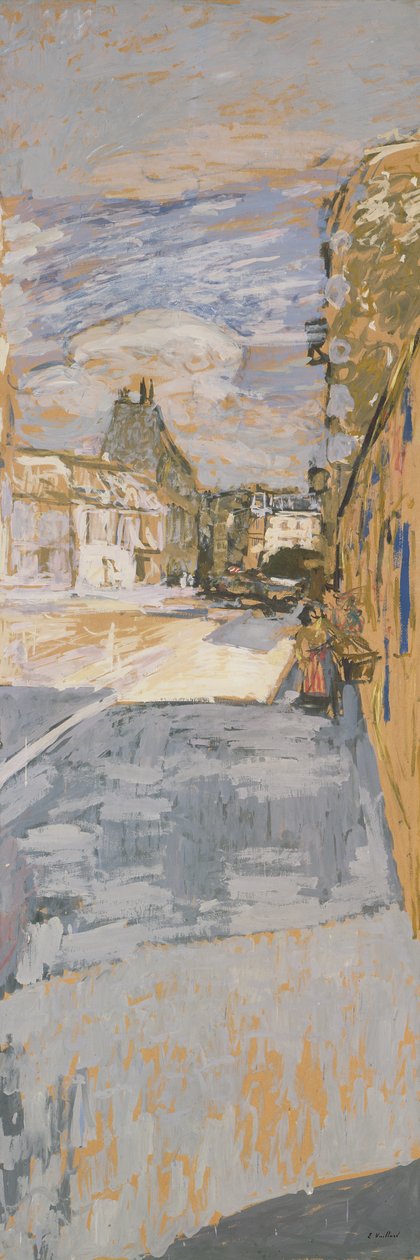 Rues de Paris (paneel 2 van 6), ca. 1908 door Edouard Vuillard