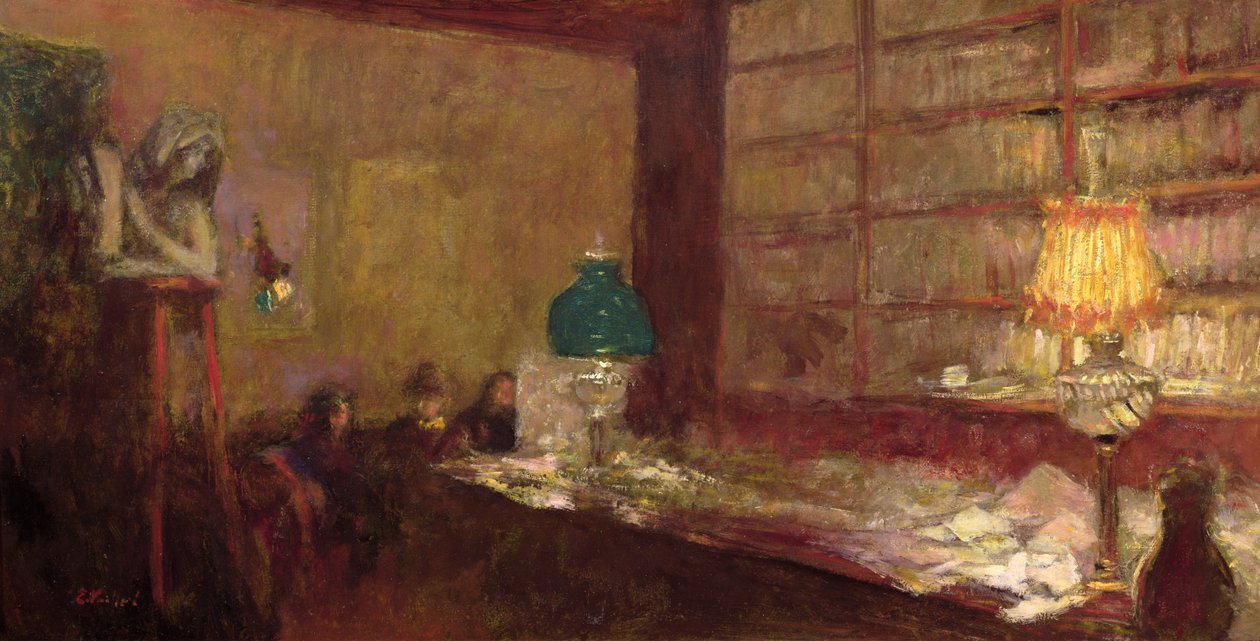 De groene lamp, ca. 1898 door Edouard Vuillard