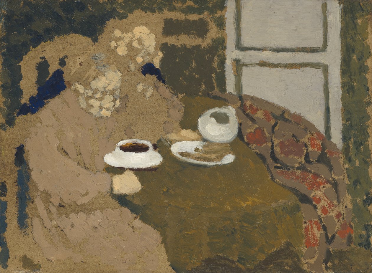 Twee vrouwen drinken koffie, ca. 1893 door Edouard Vuillard