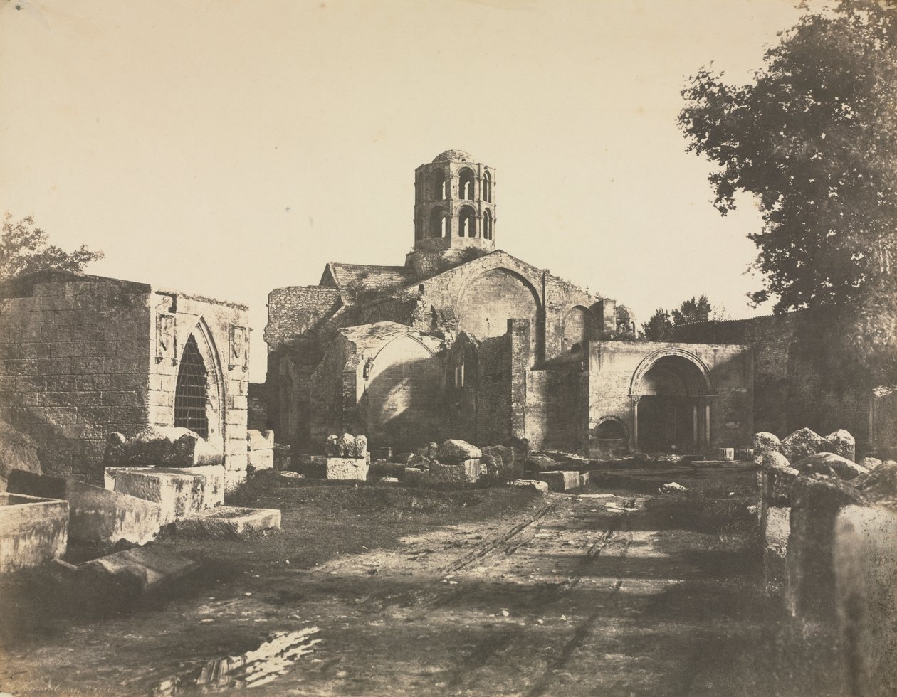 Saint-Honorat, bij Arles door Edouard Denis Baldus
