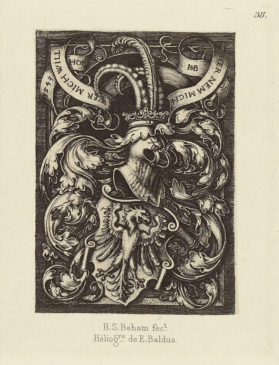 [Ontwerp door Hans Sebald Beham]. door Édouard Baldus
