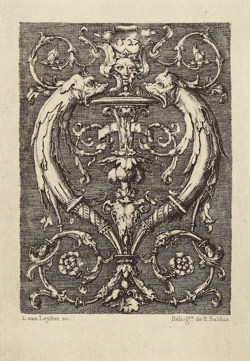 [Ontwerp door Lucas van Leyden]. door Édouard Baldus