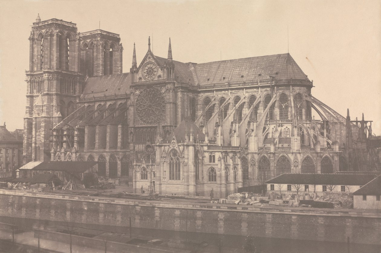 Notre-Dame, Parijs door Édouard Baldus