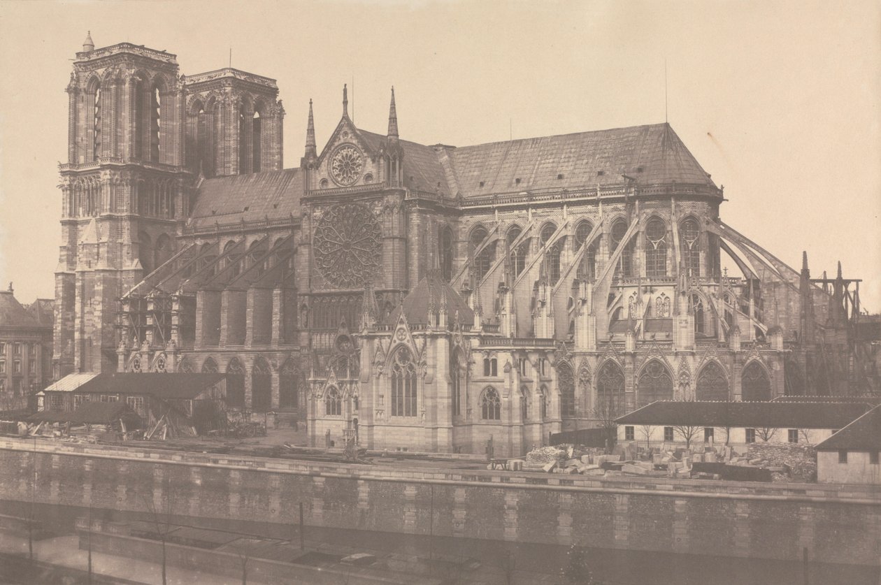Notre Dame, Parijs door Édouard Baldus